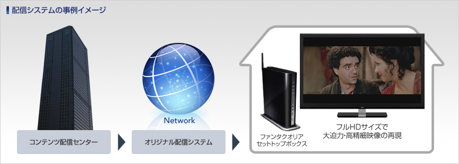 配信システムの事例イメージ